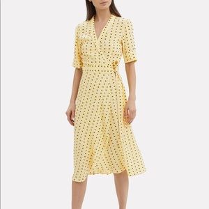 GANNI FLORAL WRAP DRESS